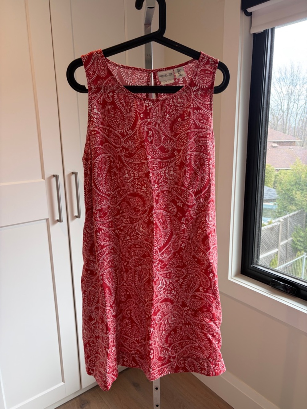 Rachel Zoe Red Paisley Sleeveless Mini Dress